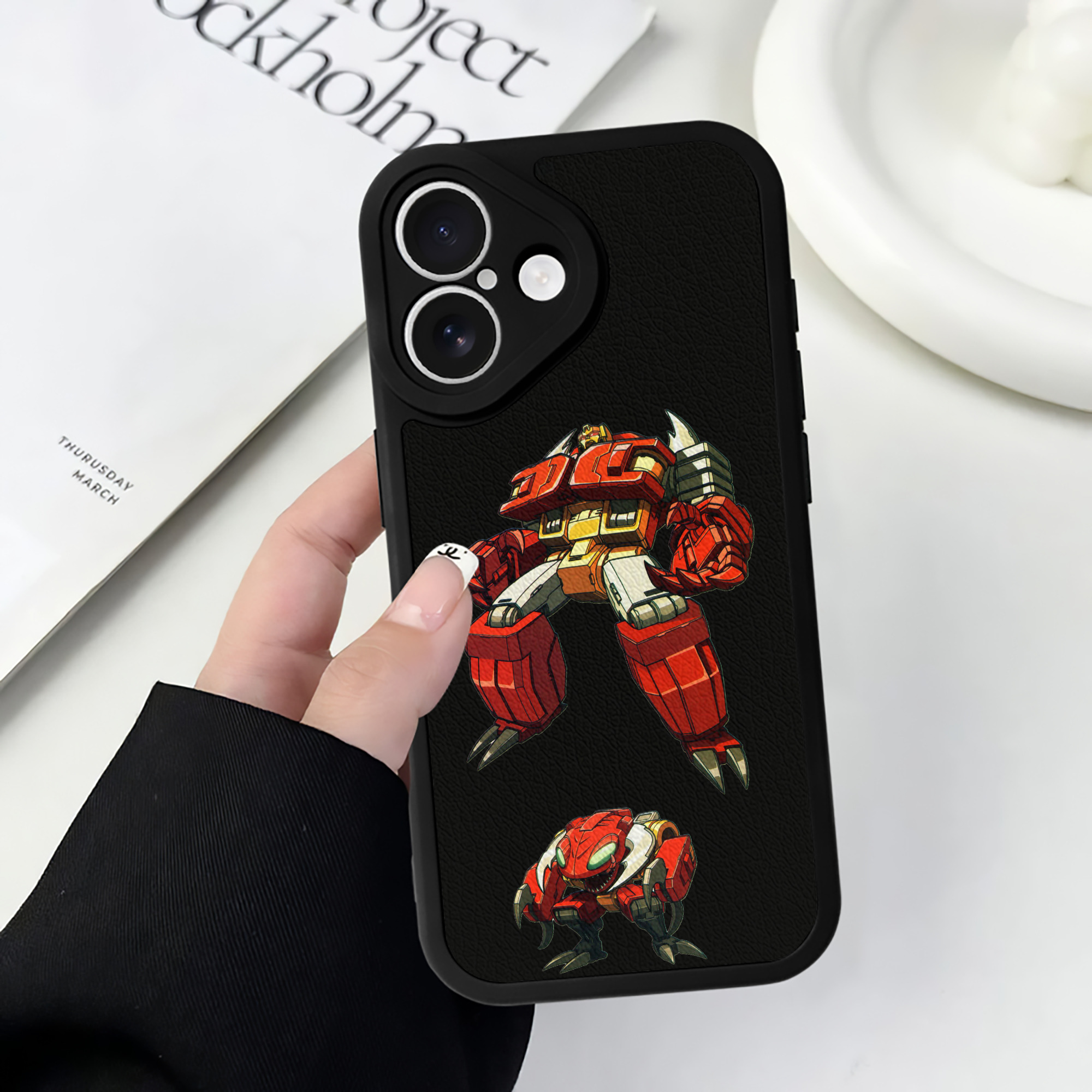 （画像用）  【iPhone 16シリーズ対応】シリコンスマホケース（レザー調） 材質：シリコン